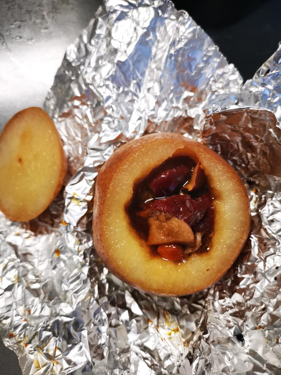 润肺止咳！秋冬季必备～空气炸锅之烤梨