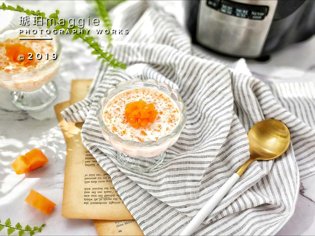 木瓜奶果冻布丁（家庭版）的做法