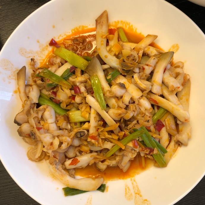 葱姜爆炒蛏子王