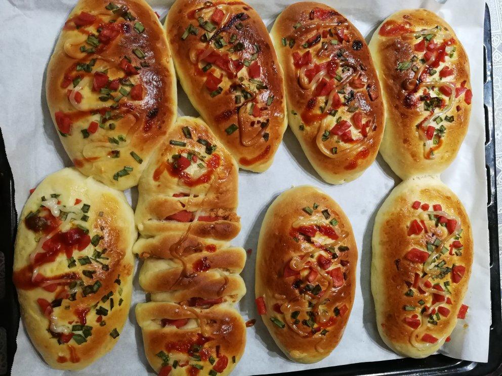 香葱火腿肉松面包