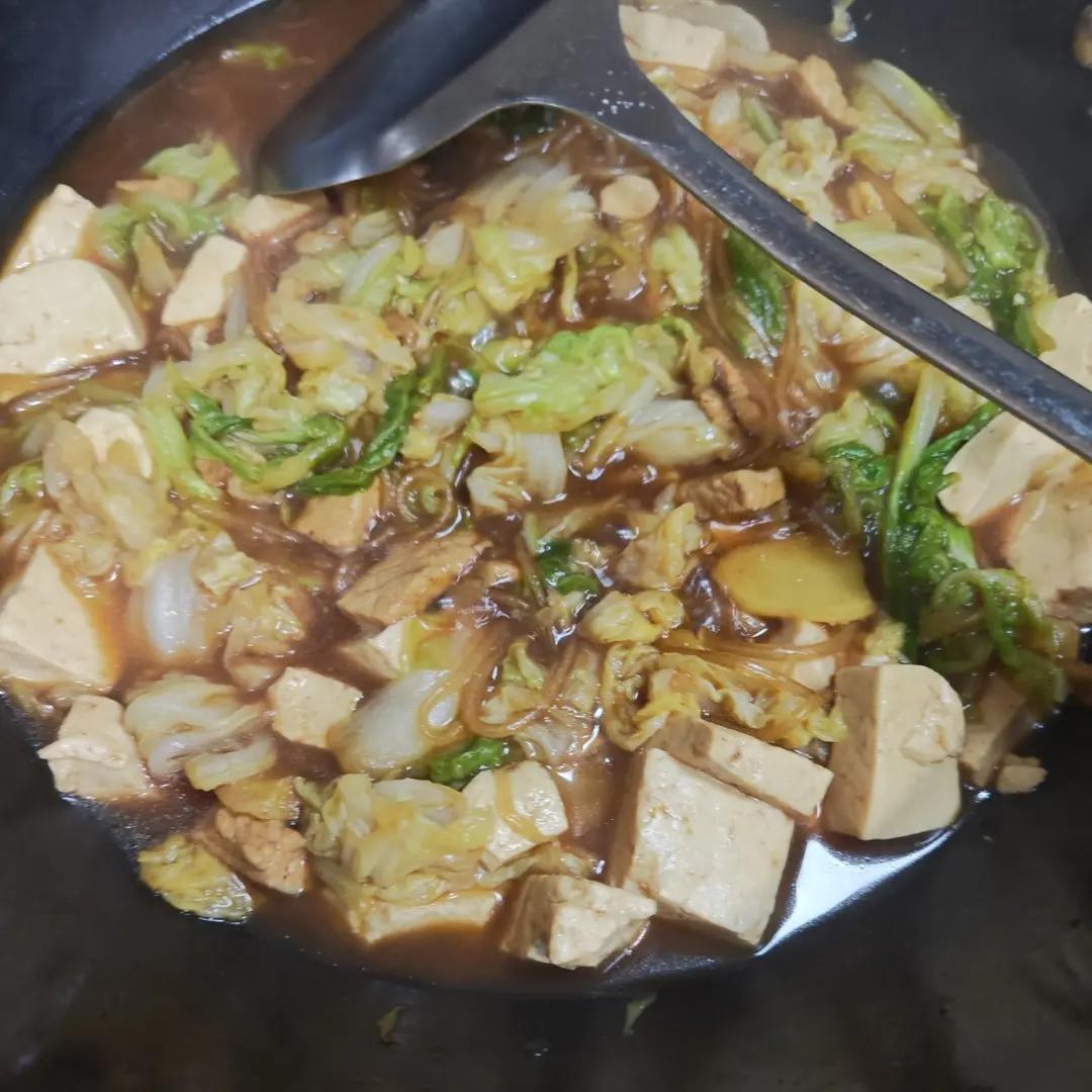 冬季最爱的家常菜！大白菜炖大豆腐或干豆腐