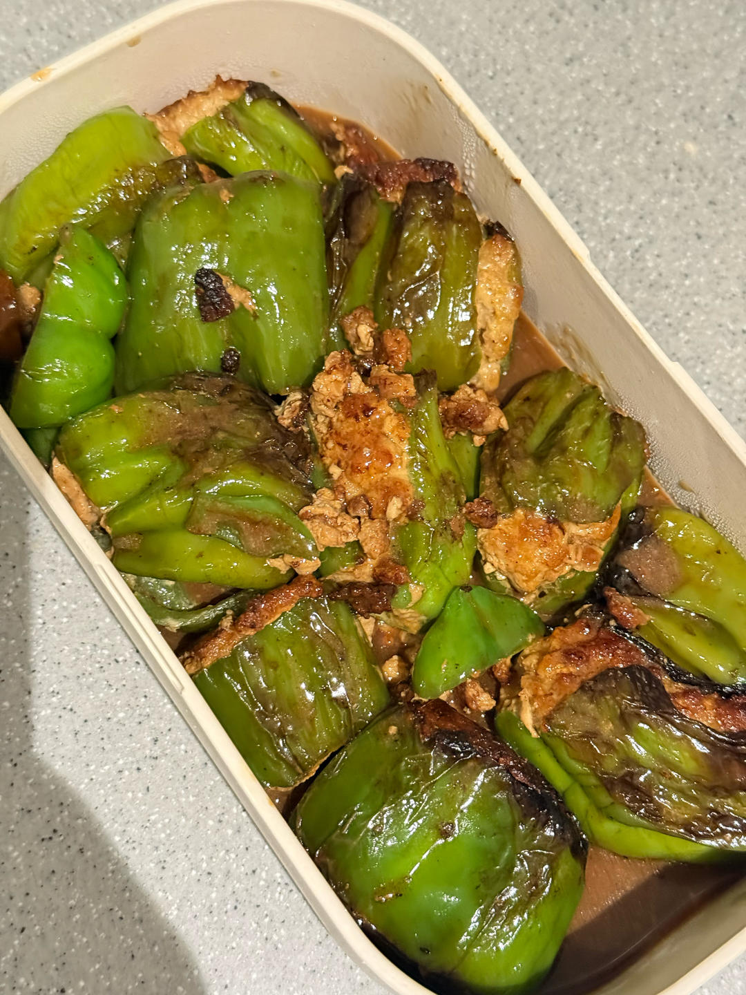 米饭杀手‼️虎皮青椒酿肉