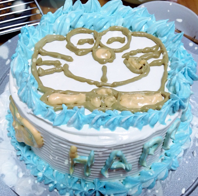 机器猫 裱花蛋糕