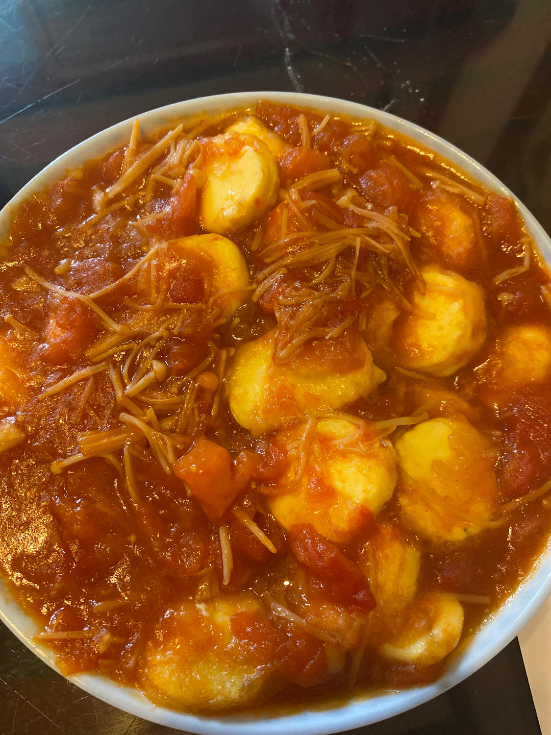 金针菇烧日本豆腐