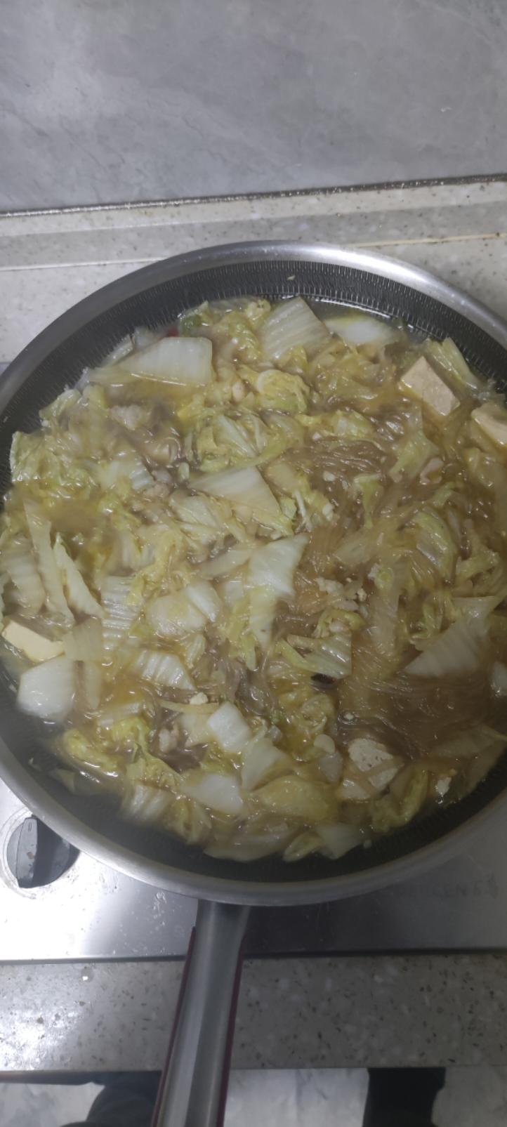 冻豆腐白菜炖粉条