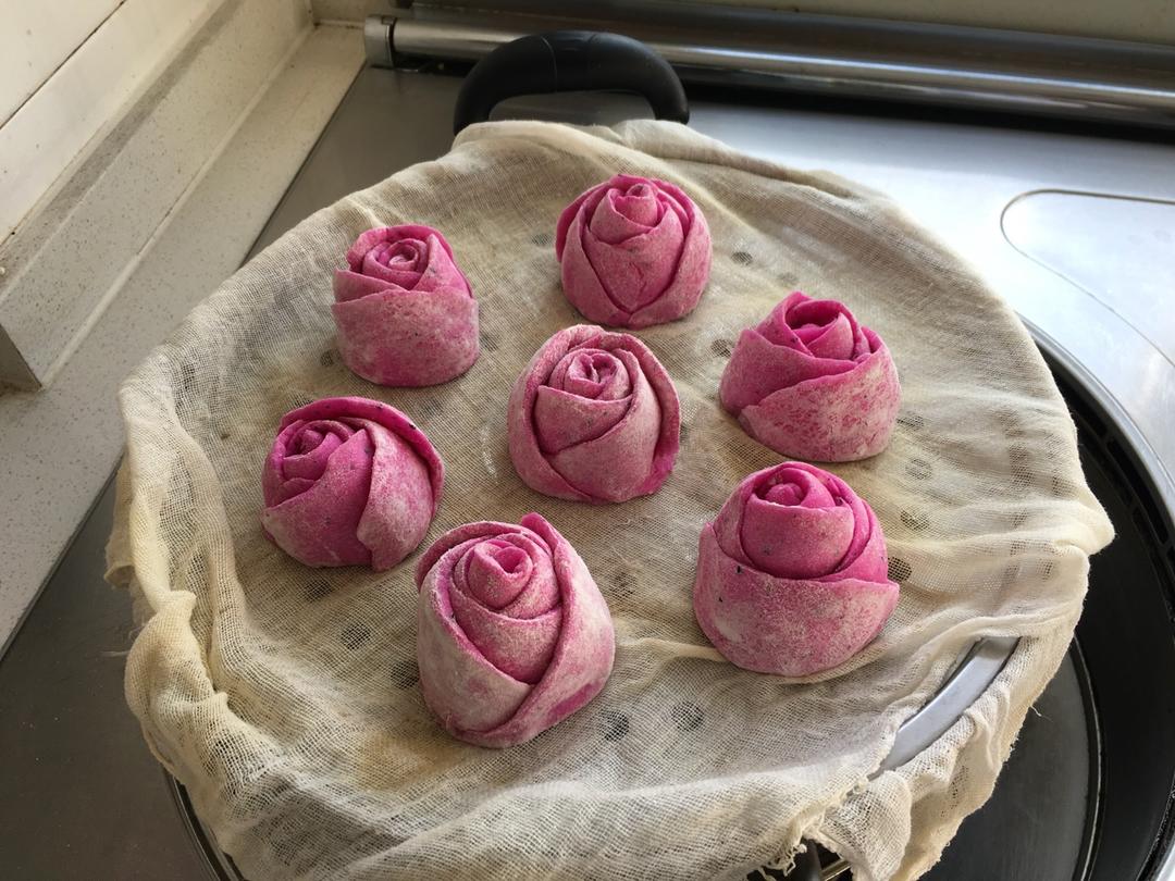 玫瑰花馒头