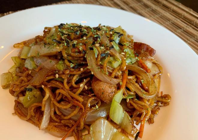 日式炒面（yakisoba）的做法