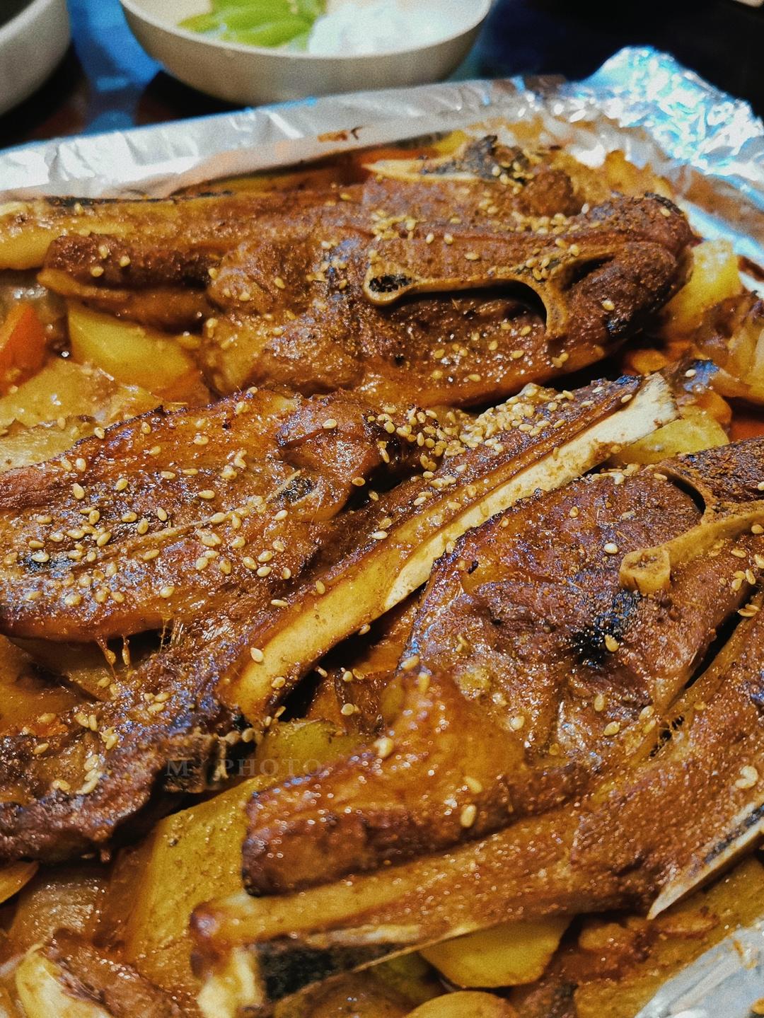 超好吃的烤羊排烤箱版