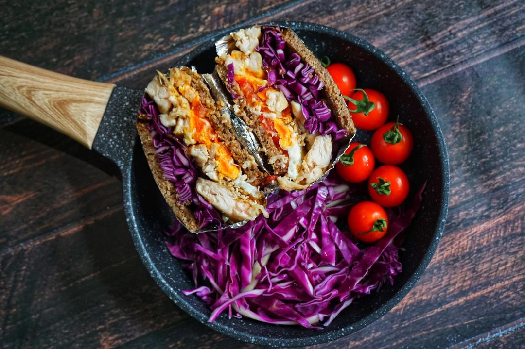 慢慢悠悠的治愈系彩虹三明治｜#Healthybreakfast#