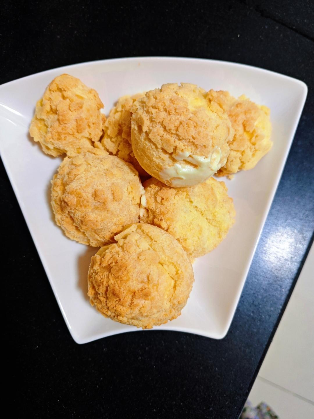 🔥卡仕达酱酥皮泡芙❗️外酥内软❗️一次成功❗️