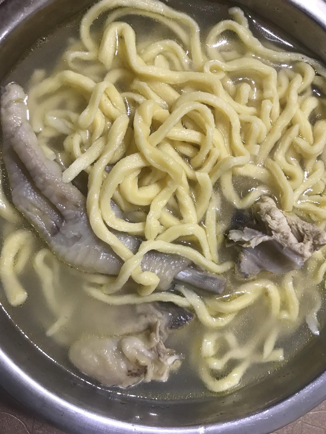 鸡汤手擀面的做法