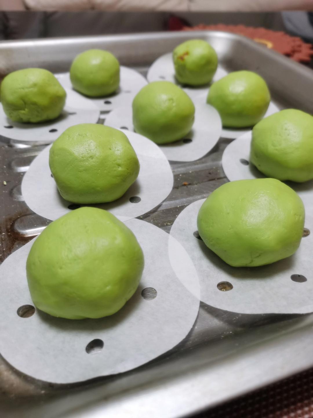 软软糯糯的青团配方和做法（附肉松咸蛋黄馅料配方）