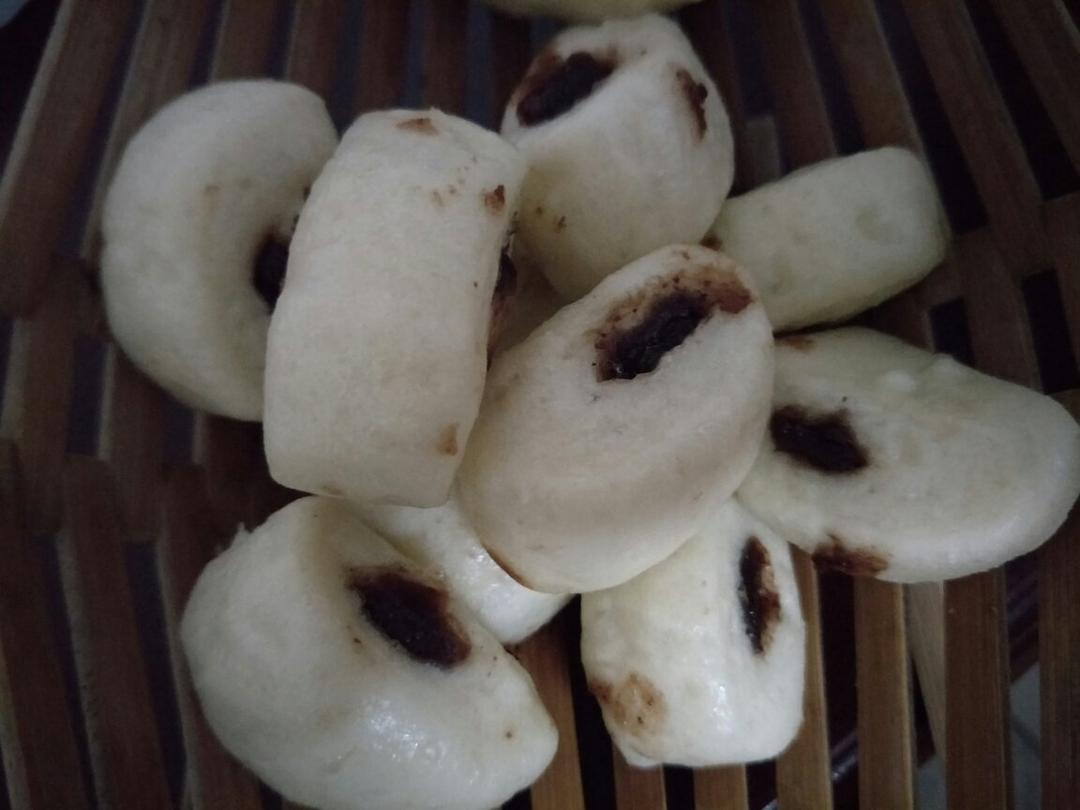 豆沙流心小馒头