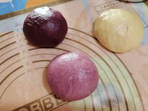 梦幻紫渐变色土司（70%中种法）的做法 步骤8