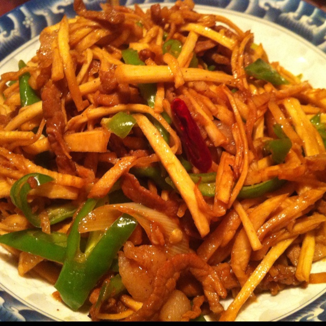 茭白肉丝