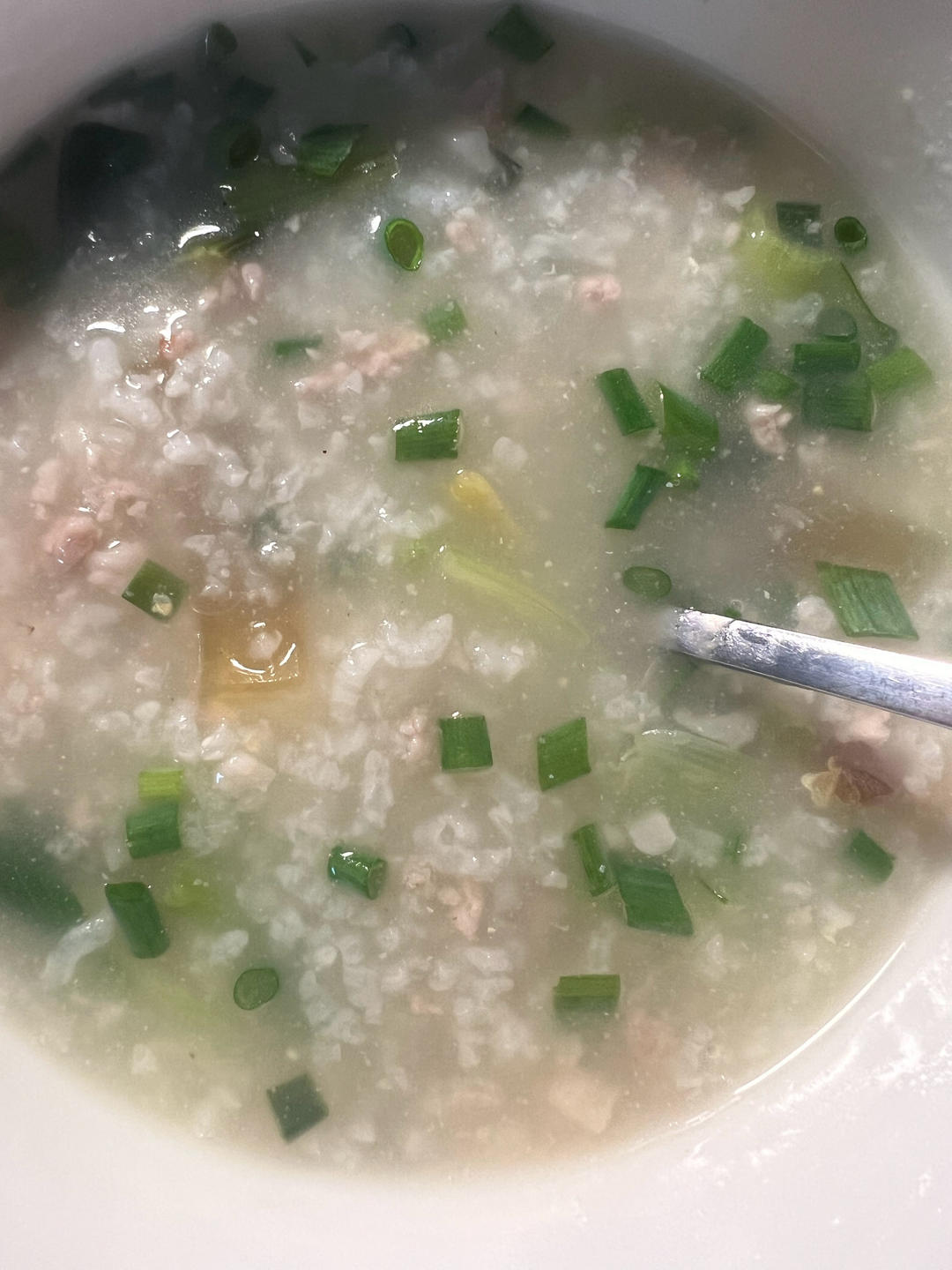 妈妈👩教我做的皮蛋瘦肉粥🥣简单快捷美味😋