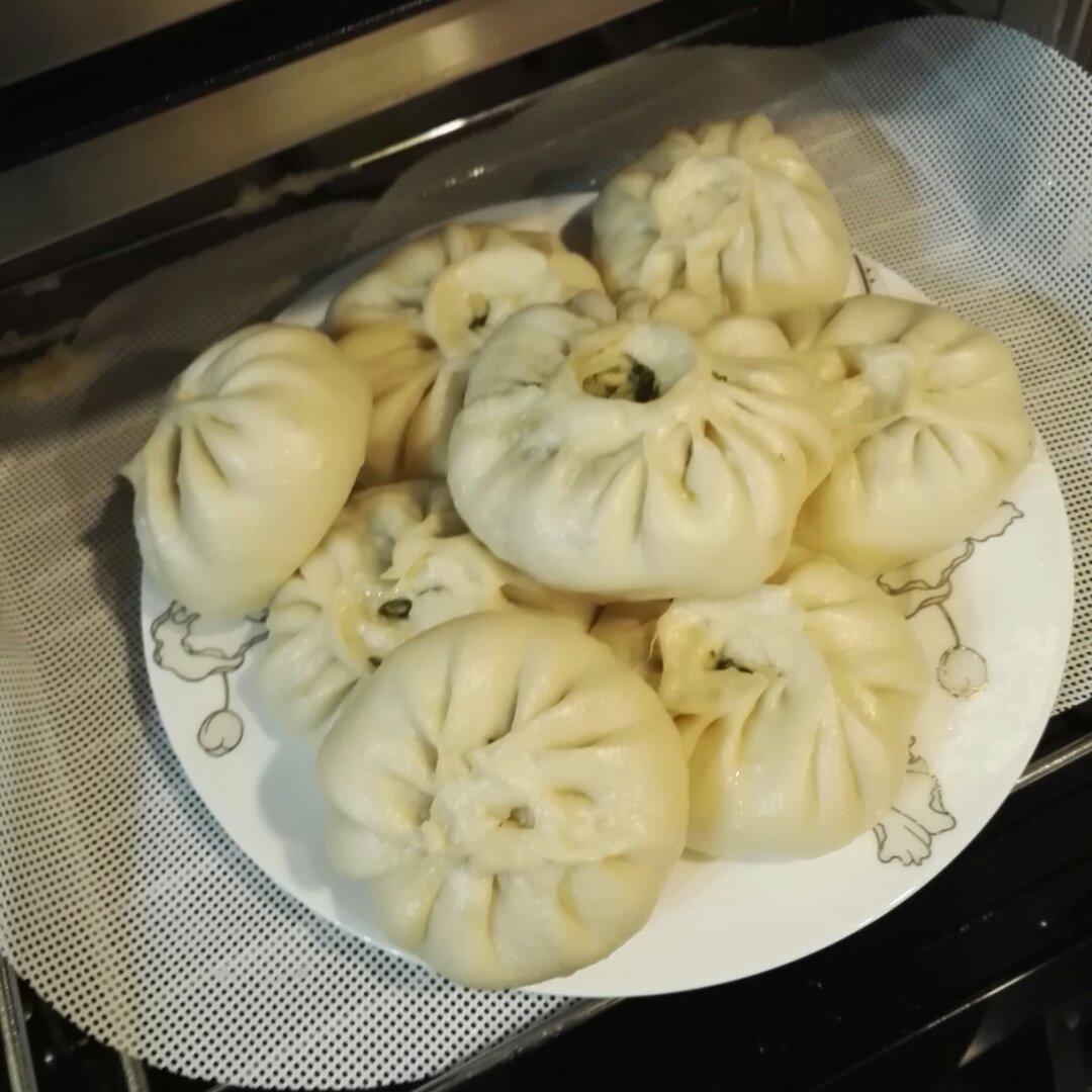 4月樱做的节省一半时间的大包子(另付翠绿菜包子,肉包子,腹黑包子食谱