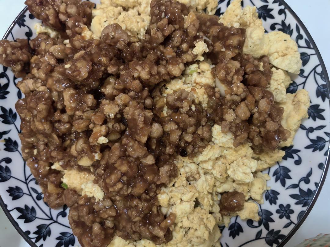 肉末豆腐蒸蛋