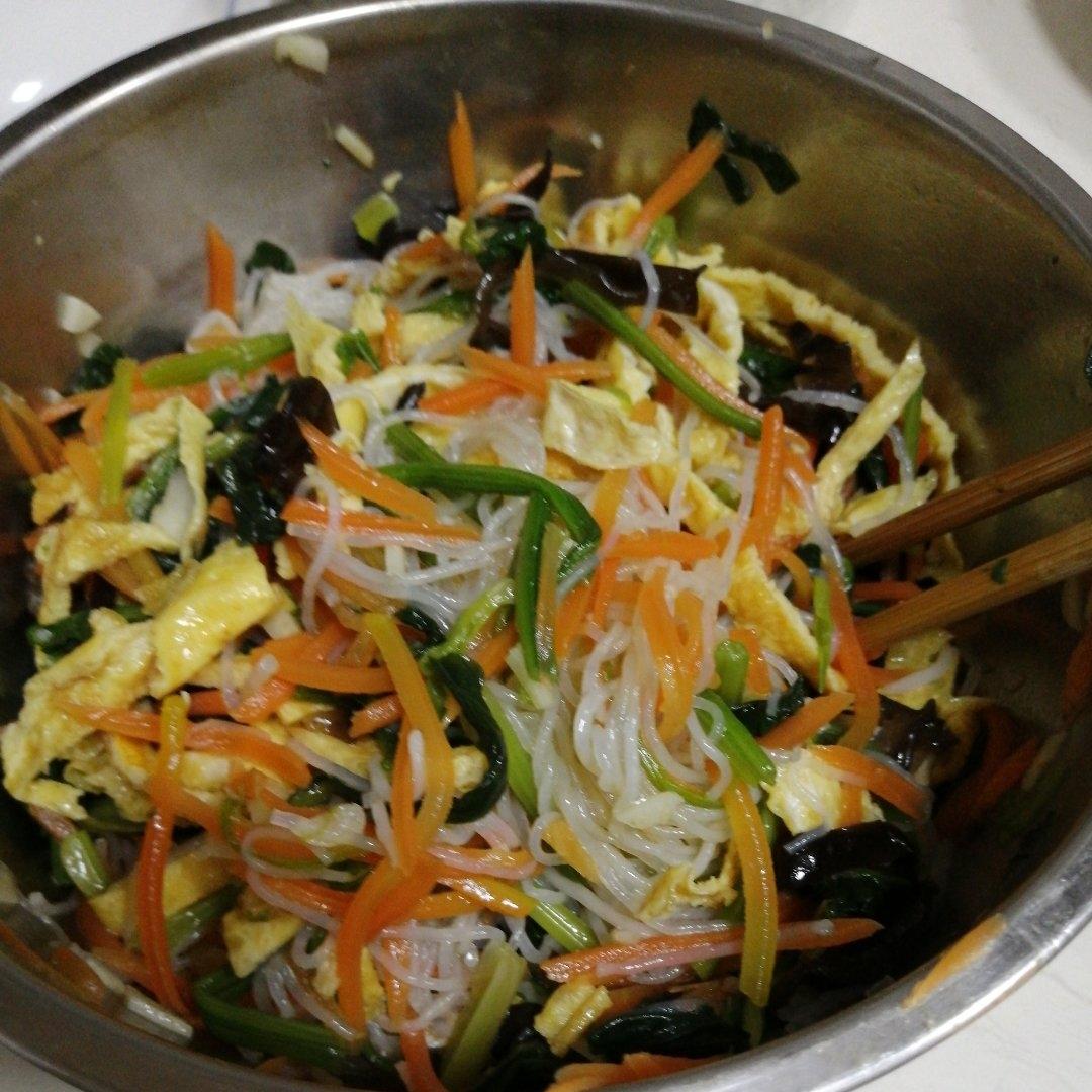 凉拌菠菜粉丝