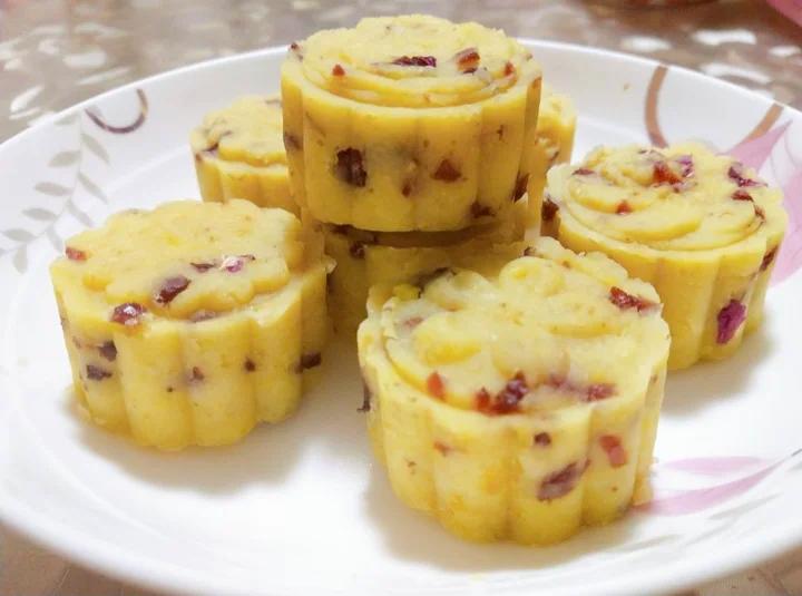 蔓越莓绿豆糕