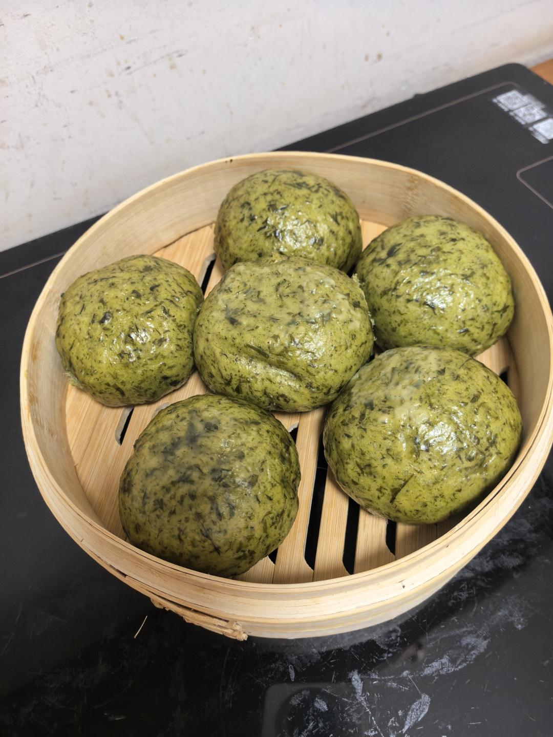 【艾草馒头】艾香浓郁，香甜可口