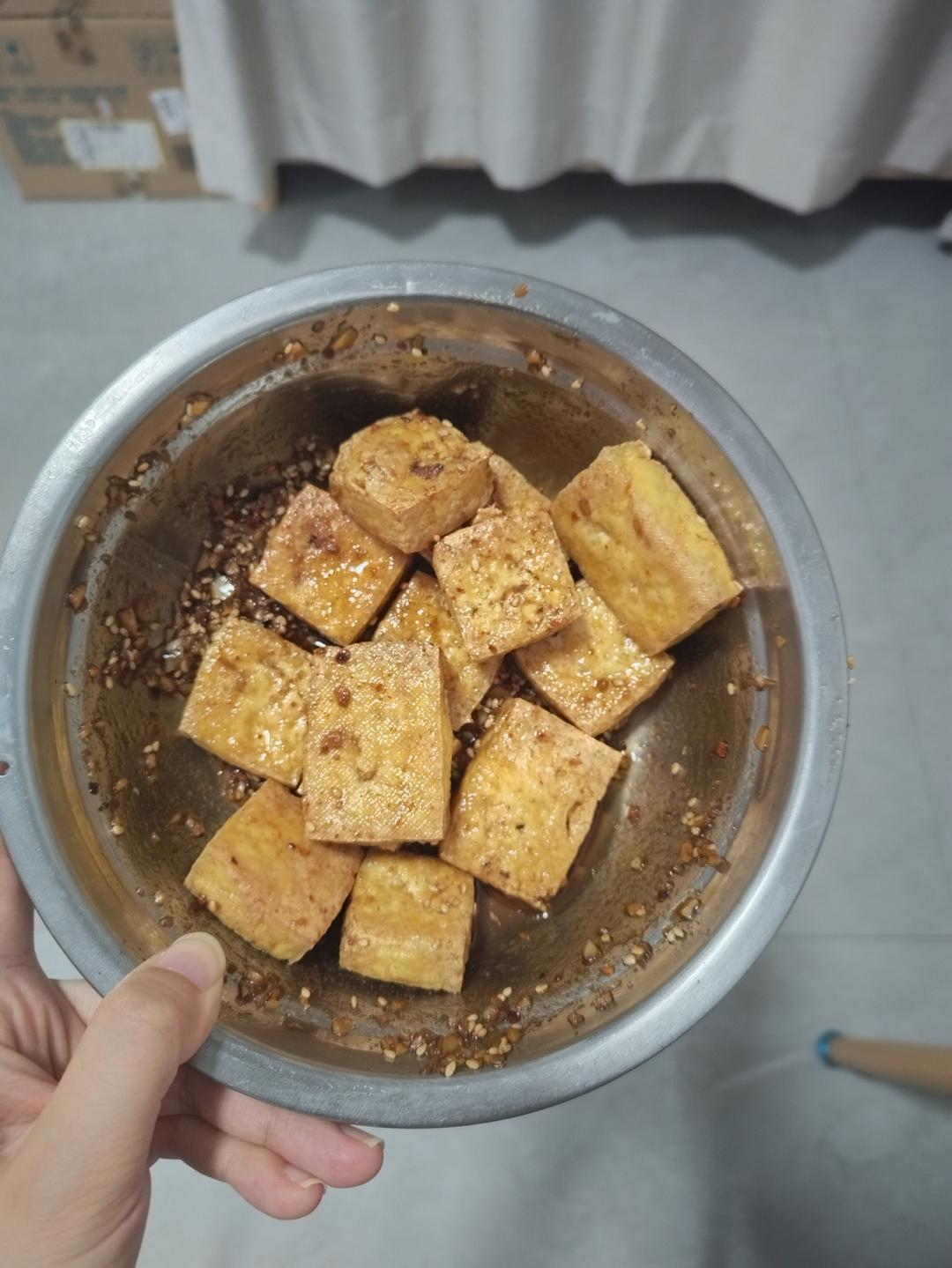 空气炸锅别闲置了❗️巨好吃～炸豆腐