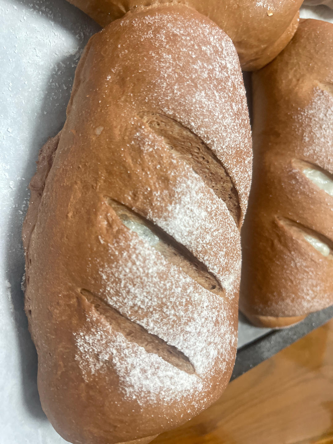 超级好吃简单好做的可可麻薯软欧面包