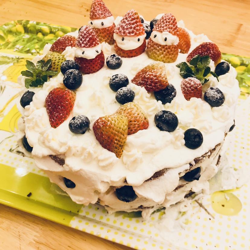 圣诞呆萌裸蛋糕