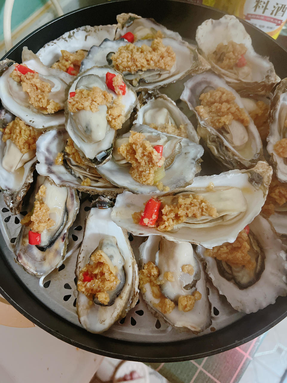 超简单～蒸蒜蓉生蚝