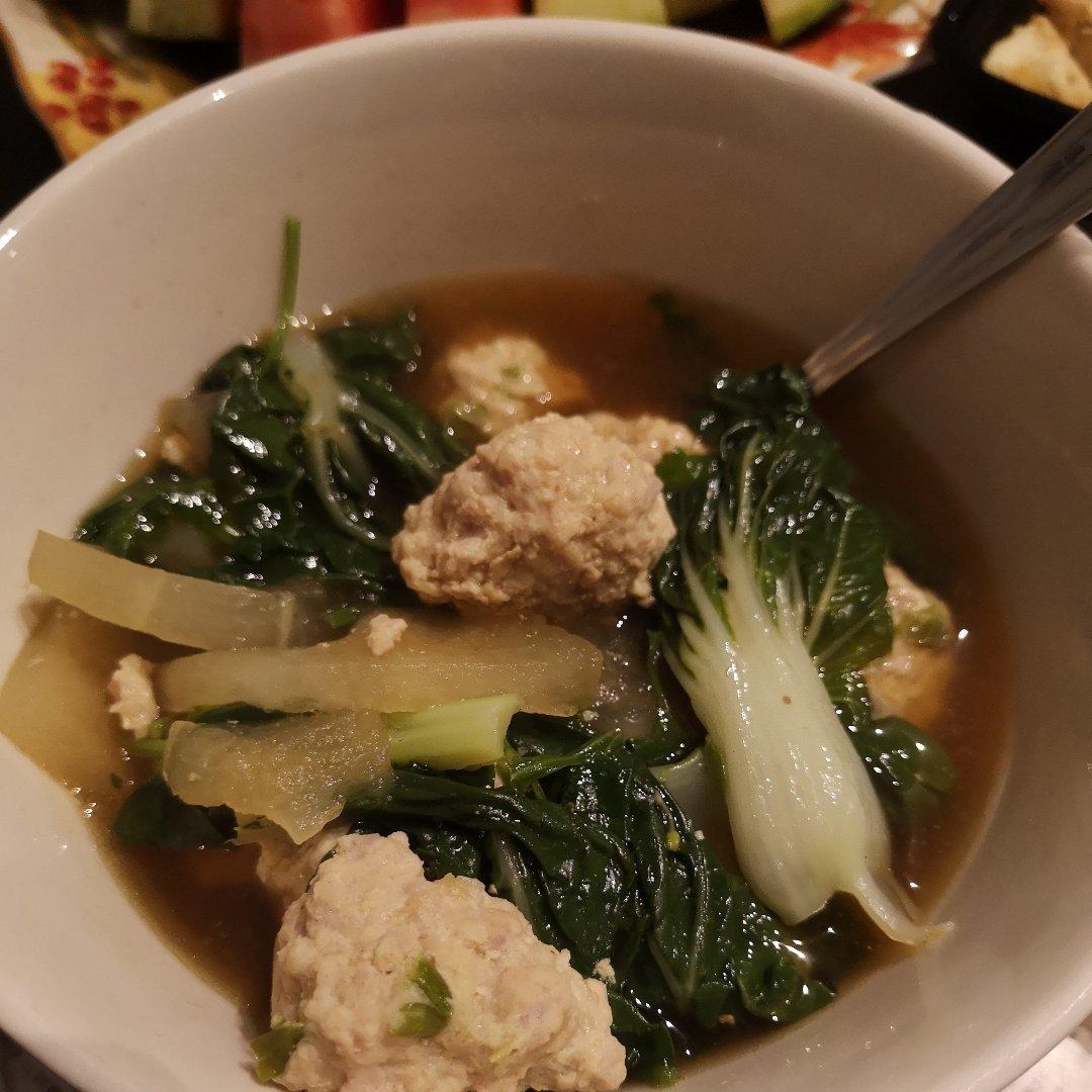 水汆丸子冬瓜汤～超好吃(๑´ڡ`๑)😋