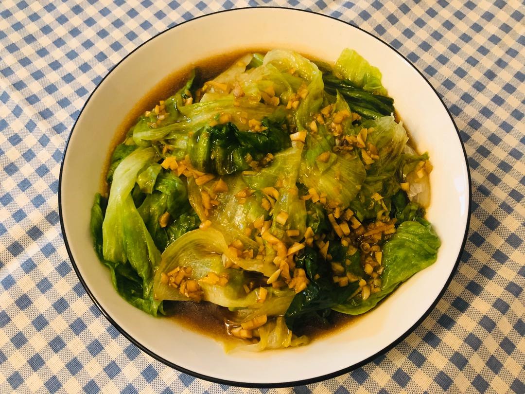 白灼西生菜