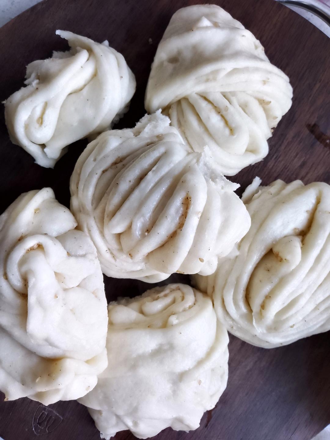 椒盐盘丝卷，比馒头好吃，比花卷简单