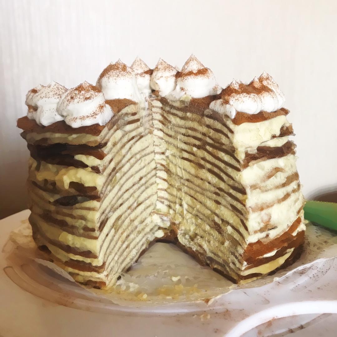 提拉米苏千层蛋糕（Tiramisu crepes）