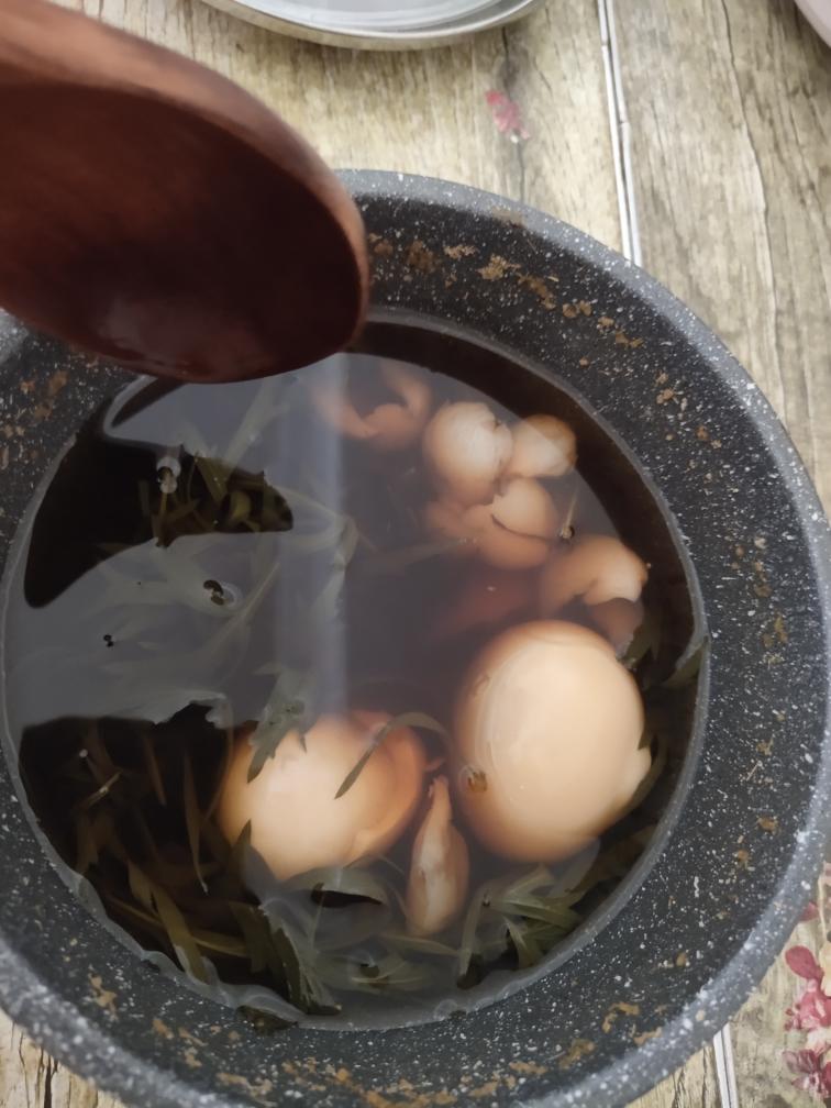 艾草煮鸡蛋