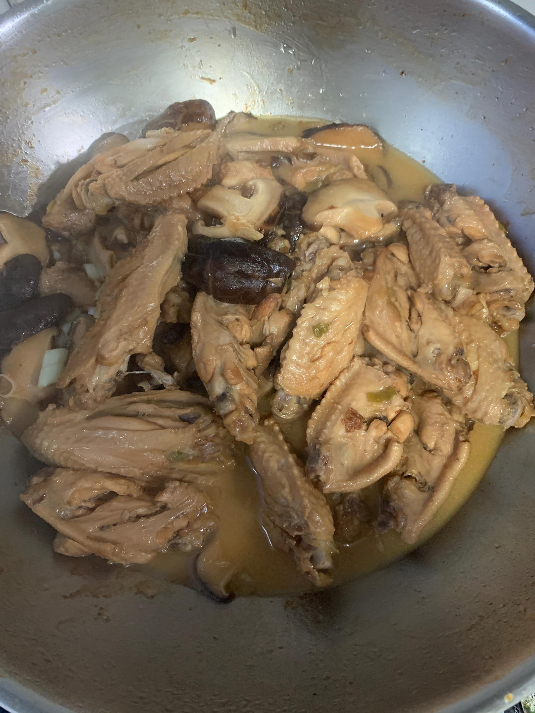 快手好吃 冬菇焖鸡翅