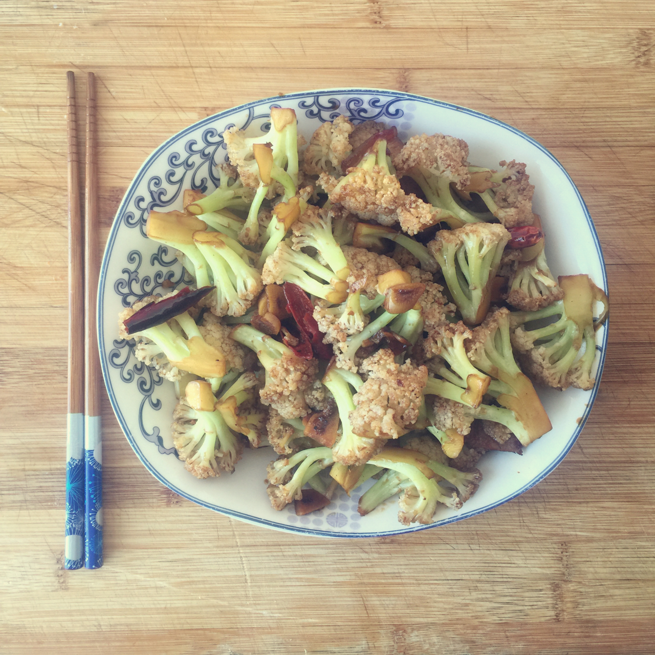 老丁的私房菜-干锅花菜