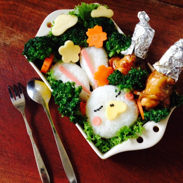 睡觉小兔子饭团