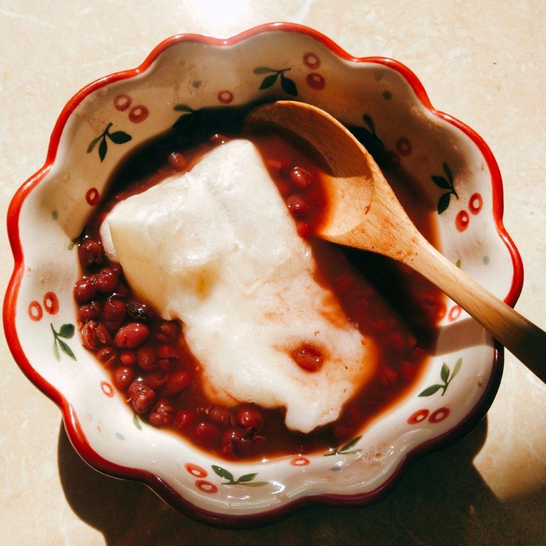 烤年糕红豆汤