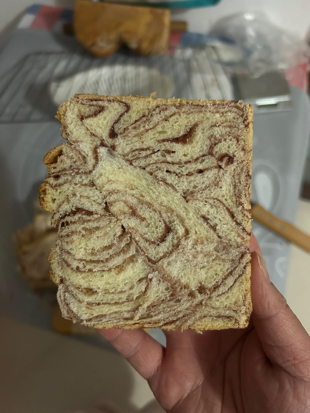 豆沙大理石吐司