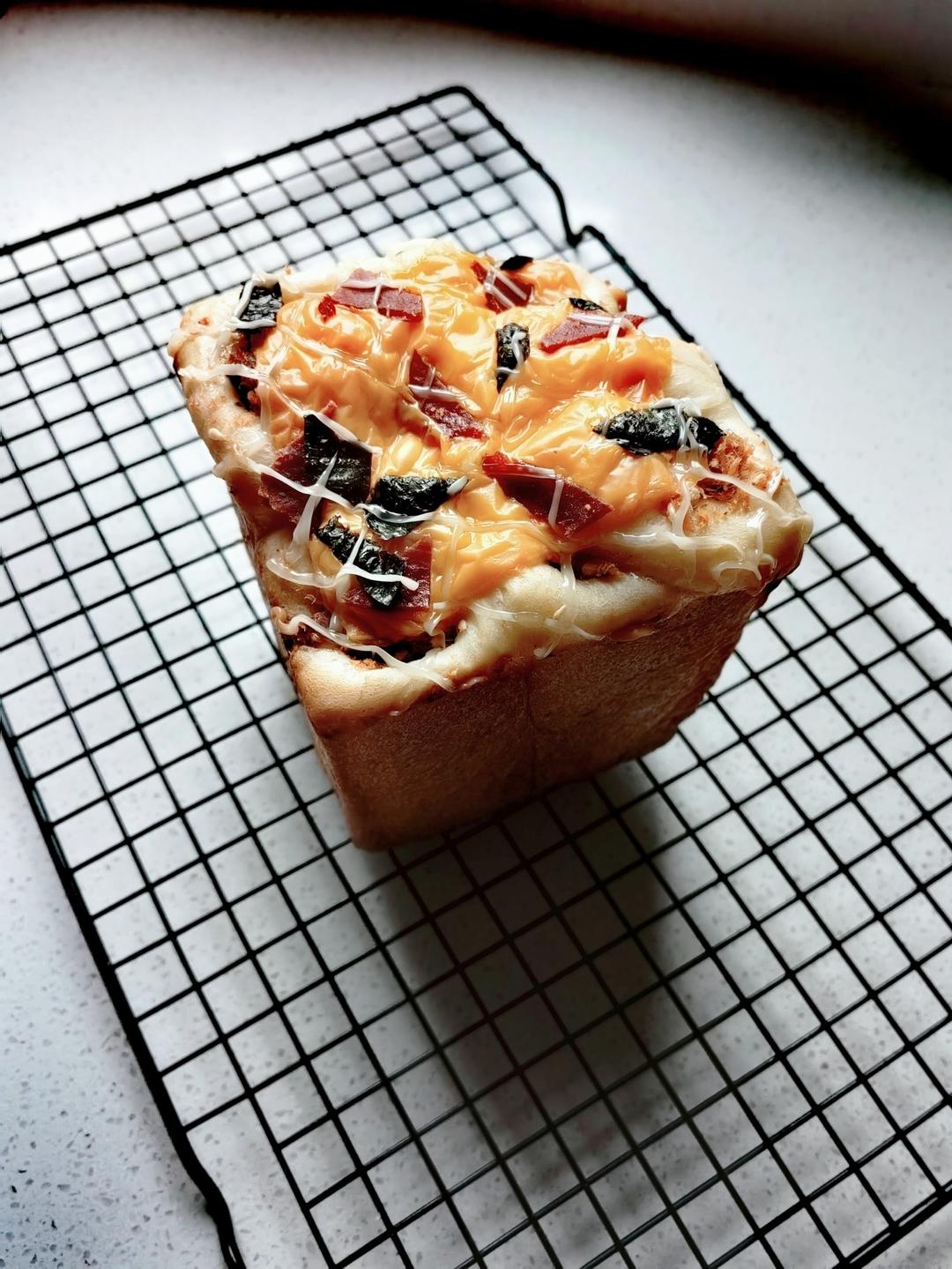 真·多肉｜猪肉脯肉松海苔芝士片吐司｜料超多｜超满足｜好吃极了