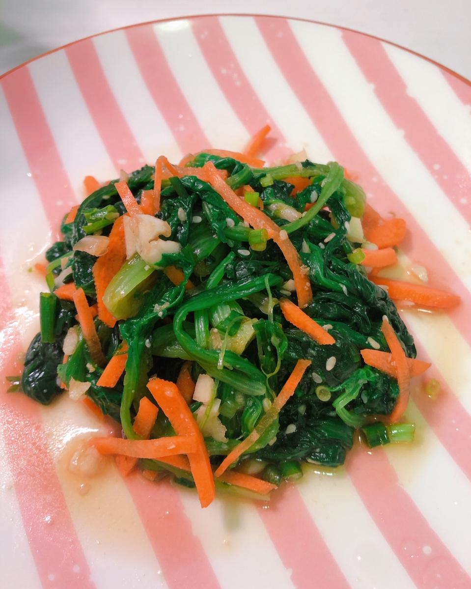 凉拌菠菜