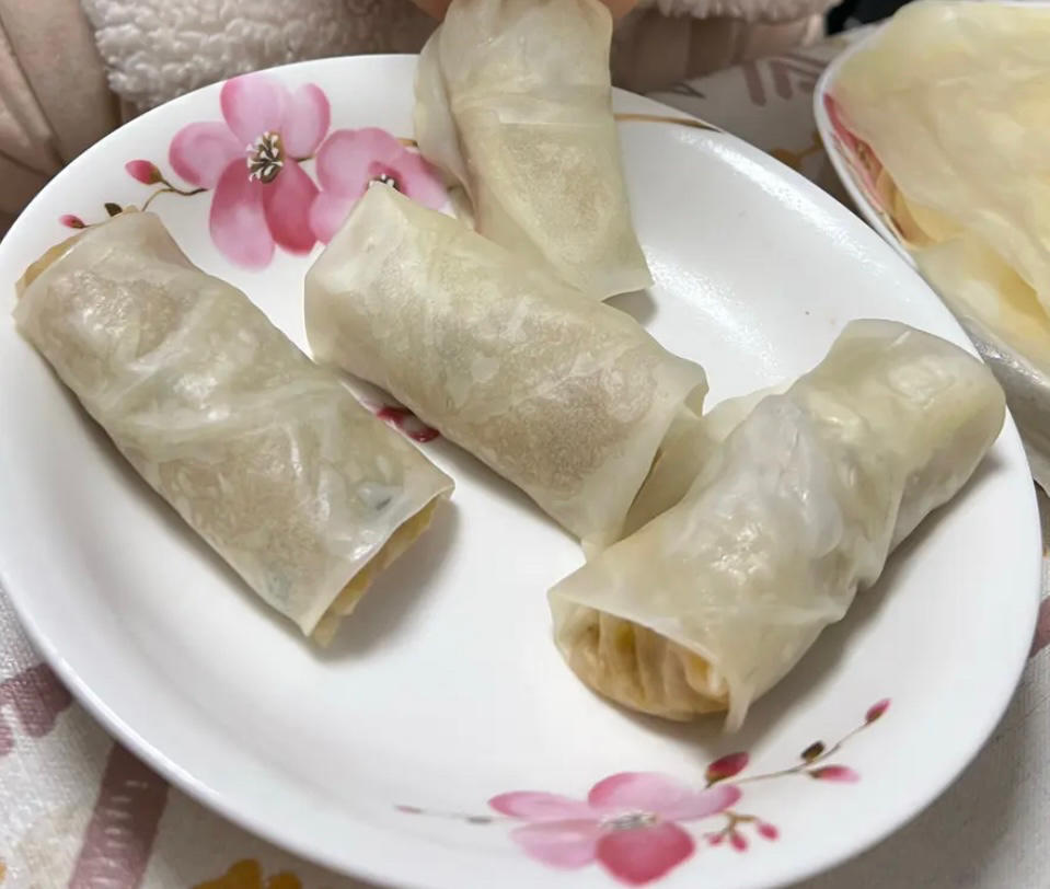 不用煎，好吃到停不下来的春卷！一口气吃一盘（饺子皮版）