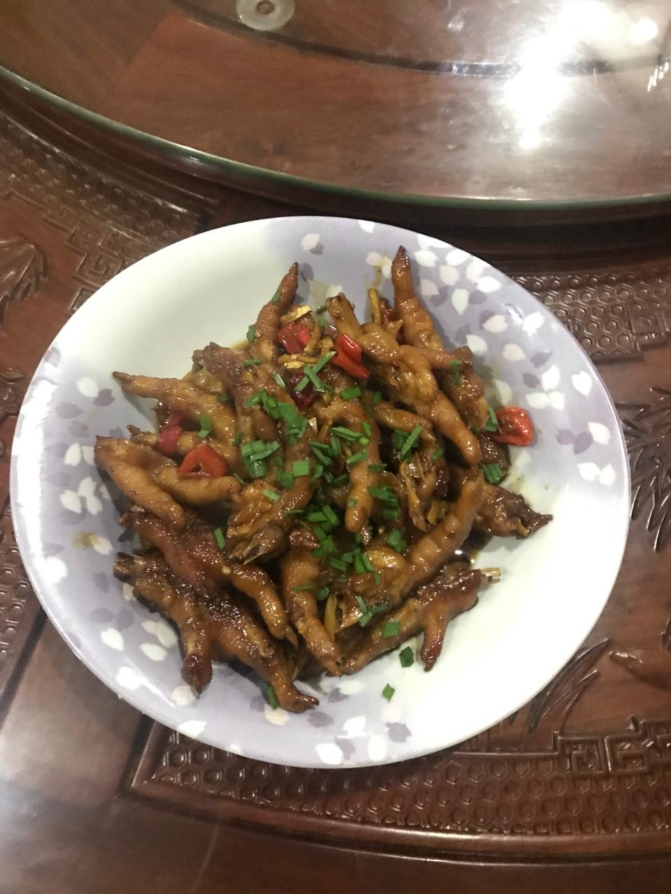 香辣烧鸡爪