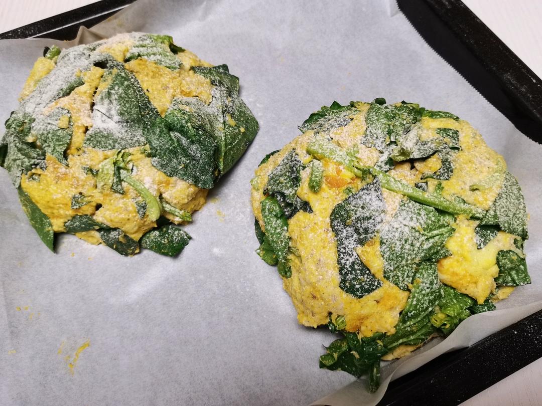 菠菜南瓜奶酪丹波面包丨健康·烘焙