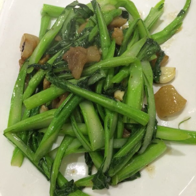 庄太厨房做的猪油炒菜心