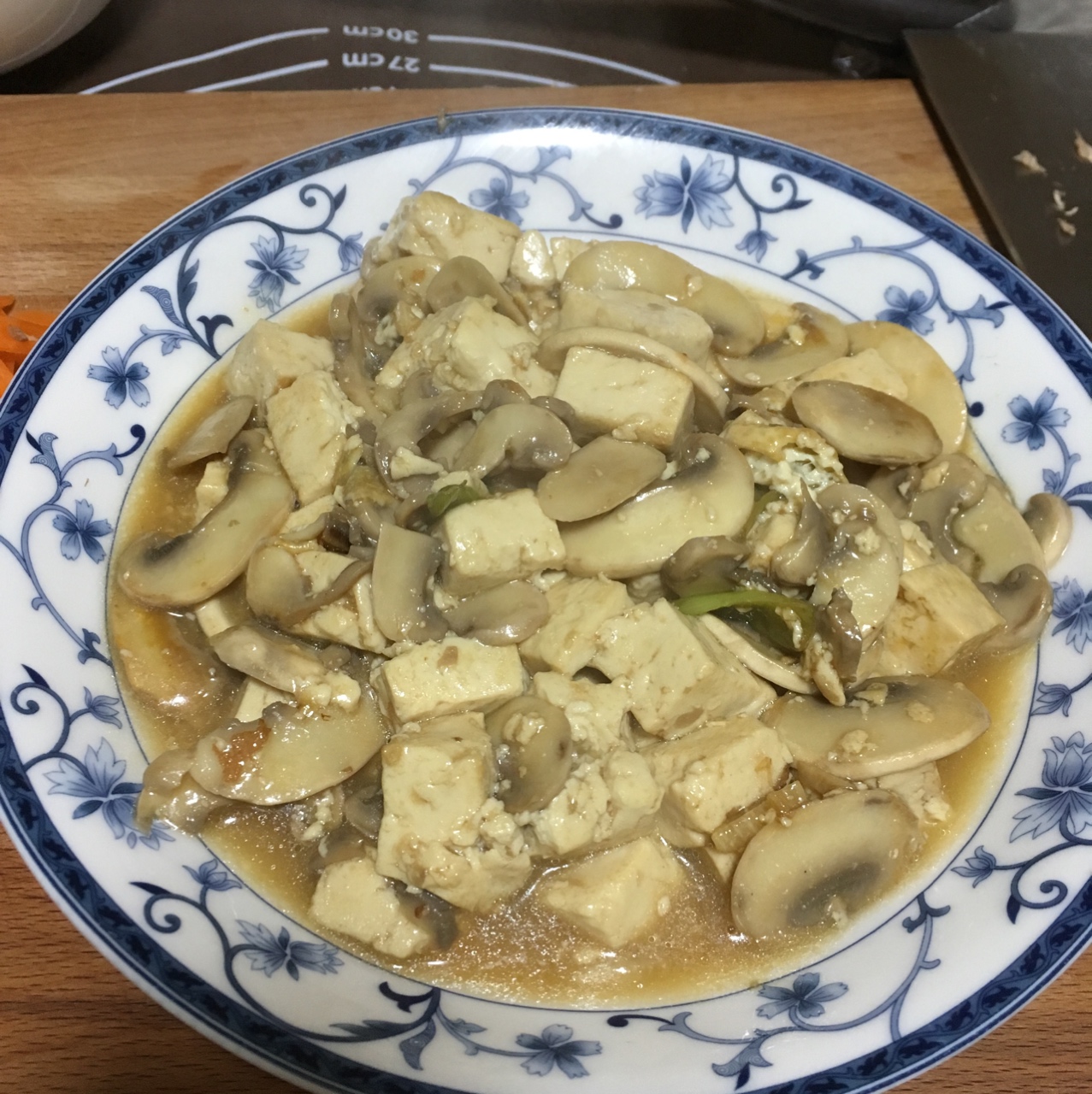 口蘑炒豆腐