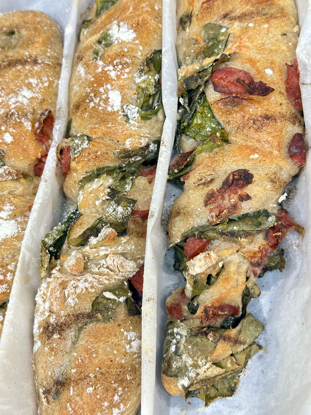 免揉面的全麦恰巴塔扭扭棒