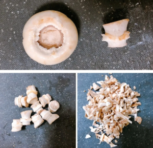 培根芝士焗口蘑【焗口蘑】 酿口蘑 生酮友好~的做法 步骤3