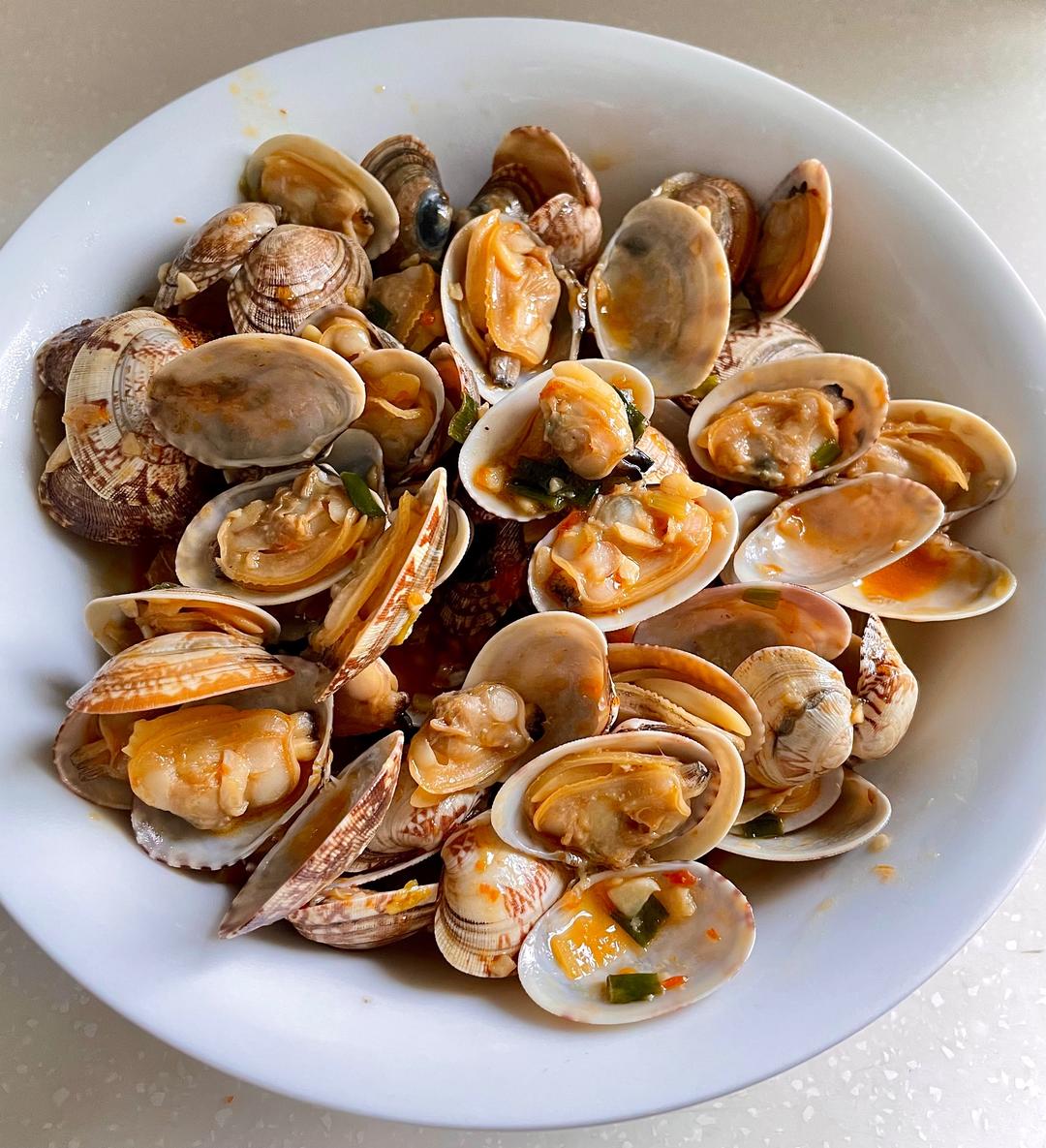 5分钟炒花蛤（炒花甲）——中式一日三餐（一百零二）的做法