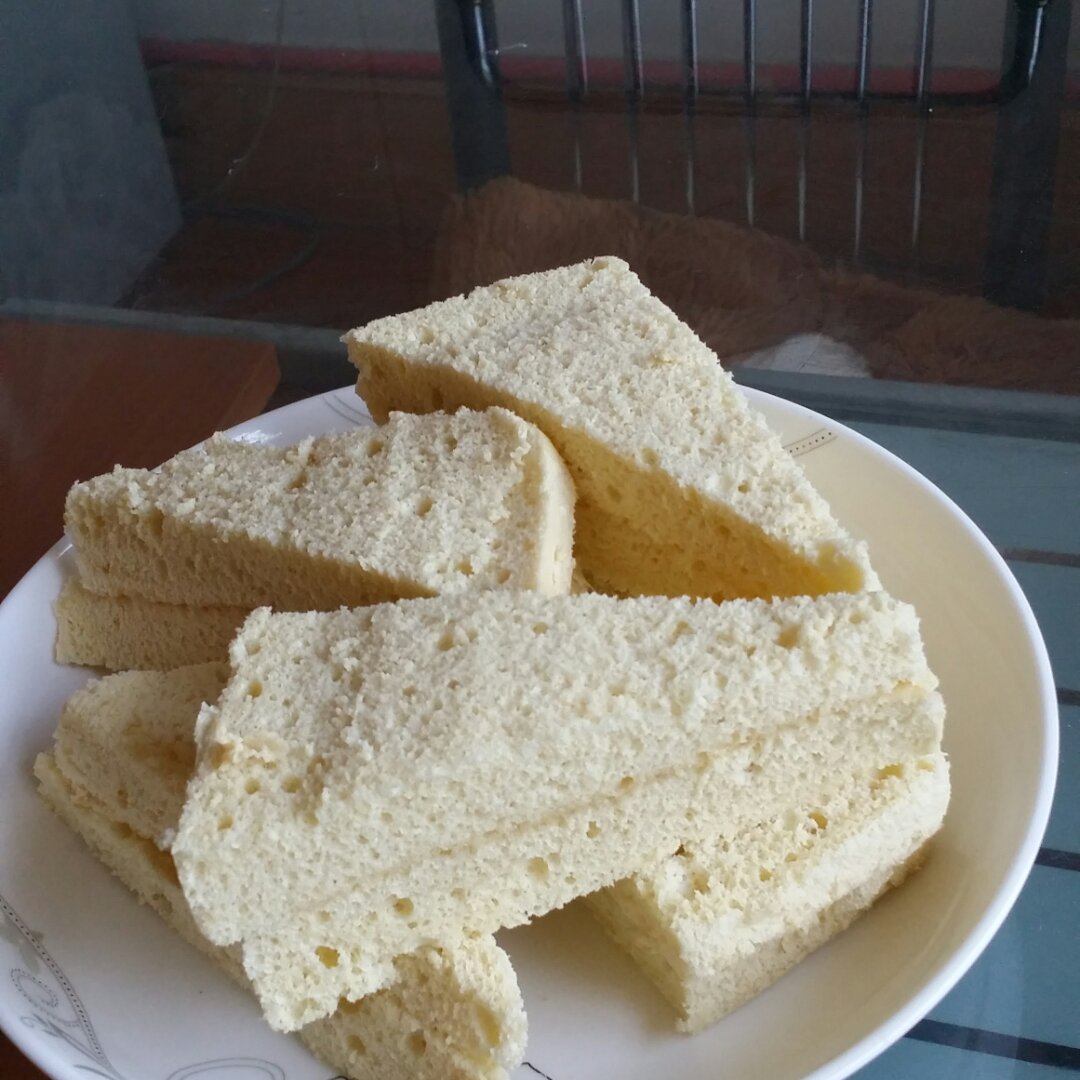 葱香海苔肉松蒸蛋糕